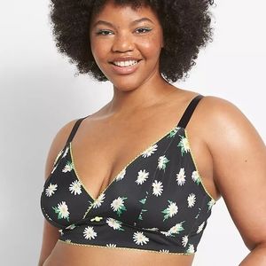 NWT Micro Triangle Longline Bralette